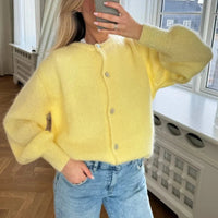 Preppy Y2K Womens Button Cardigan — vista completa