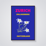 Preppy Zurich Edelweiss Poster