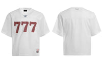 Printed Y2K "777" Mesh Jersey — dettaglio della stampa