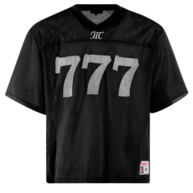 Printed Y2K "777" Mesh Jersey — vista laterale