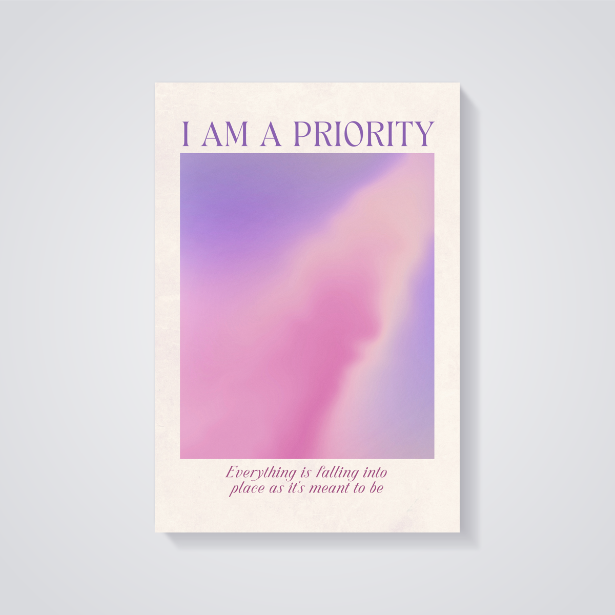 Priority Gradient Poster — vista posteriore