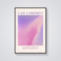 Priority Gradient Poster — vista frontale