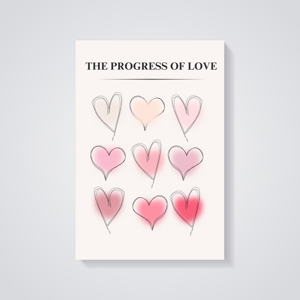 Progress of Love Hearts Poster