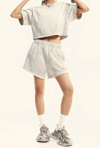 Rerto Womens Y2K Cotton Gym Shorts — in alternativa