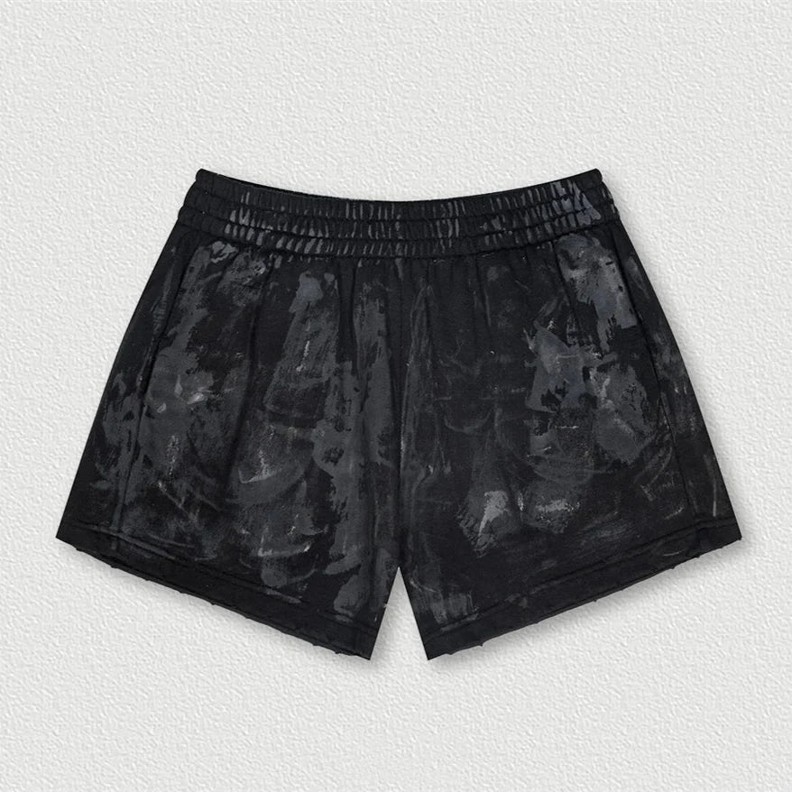 Rerto Womens Y2K Cotton Gym Shorts — vista posteriore