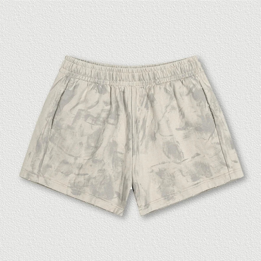 Rerto Womens Y2K Cotton Gym Shorts — vista frontale