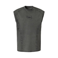 Retro Embroidery Y2K Tank Top — dettaglio