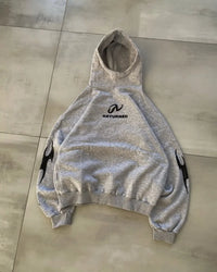Retro Y2K Flame Print Graphic Hoodie — vista laterale