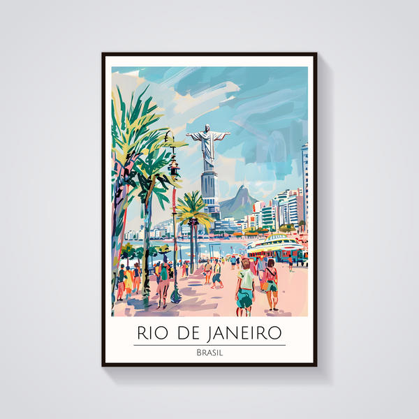 Rio Christ Redeemer Poster — vista frontale