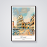 Rome Colosseum Art Deco Poster