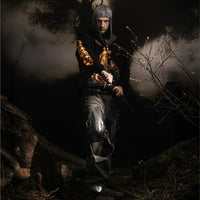Sanctimonial Justice Y2K Print Zip Up Hoodie — in alternativa