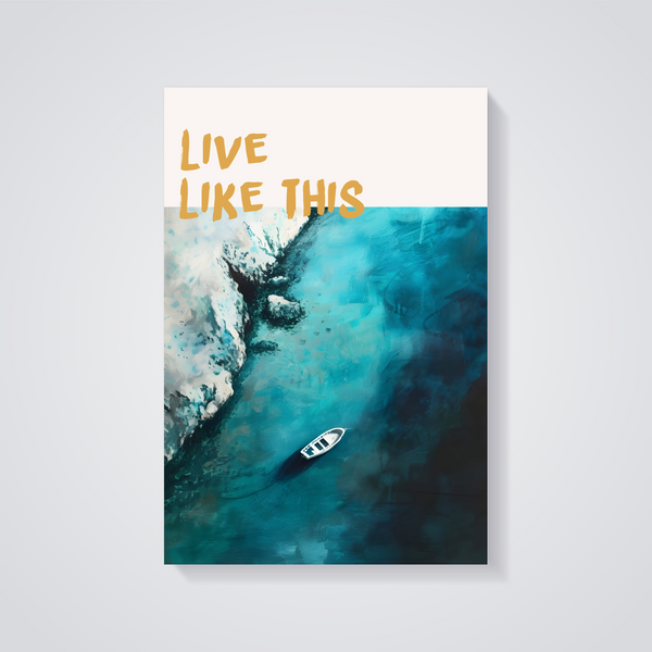 Seaside Boat Poster