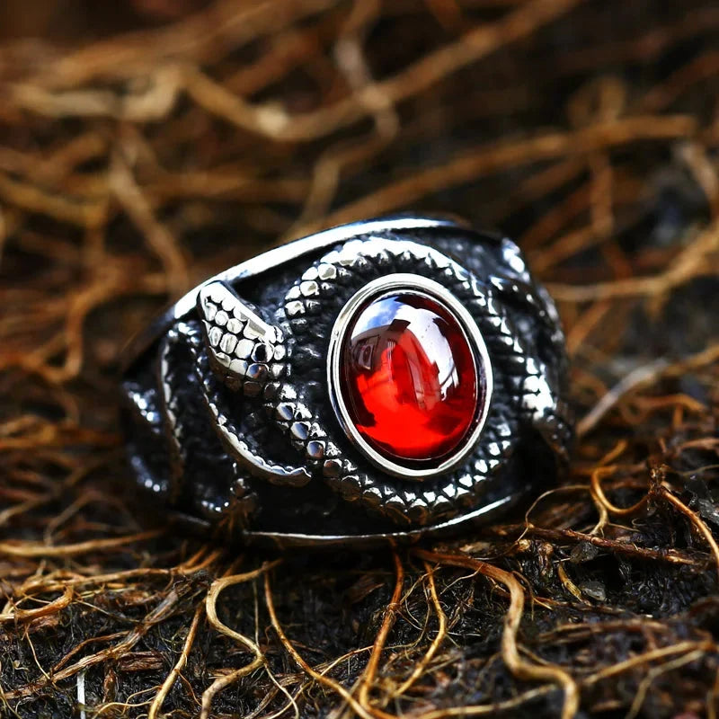 Serpent Snake Gem Ring — in alternativa