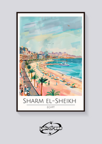 Sharm El Sheikh Beach Poster — vista posteriore