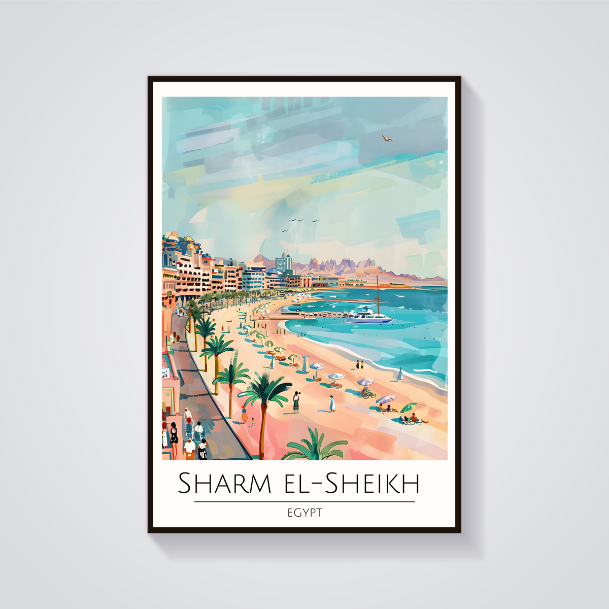 Sharm El Sheikh Beach Poster — vista frontale