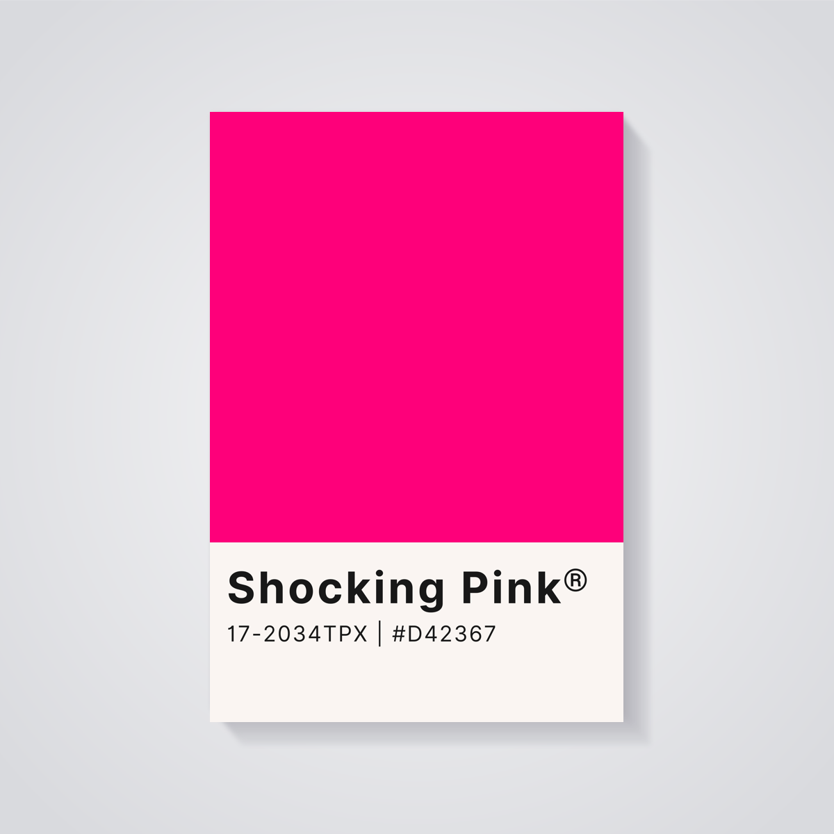 Shocking Pink Aesthetic Poster — vista posteriore