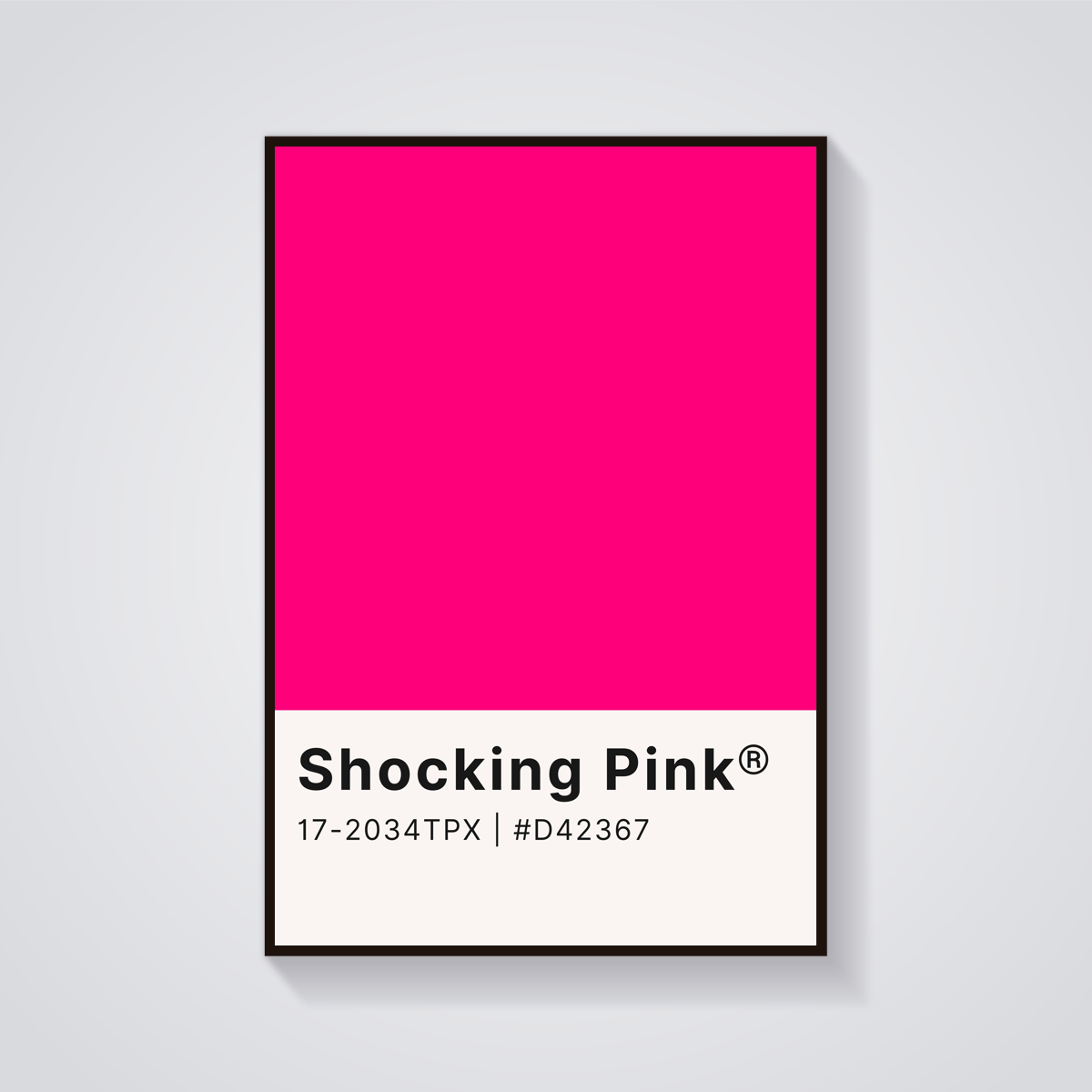 Shocking Pink Aesthetic Poster — vista frontale