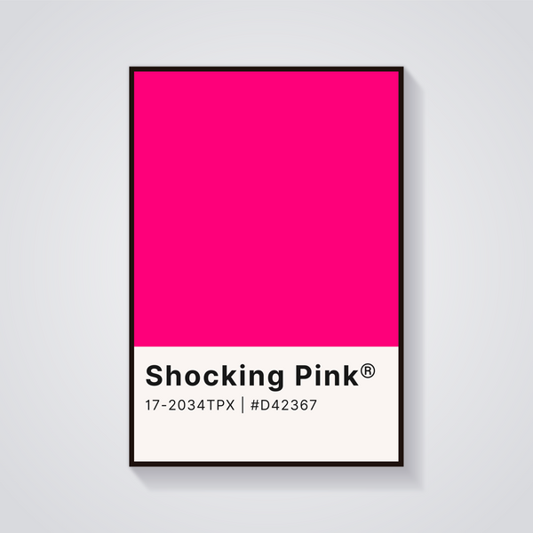 Shocking Pink Aesthetic Poster — vista frontale