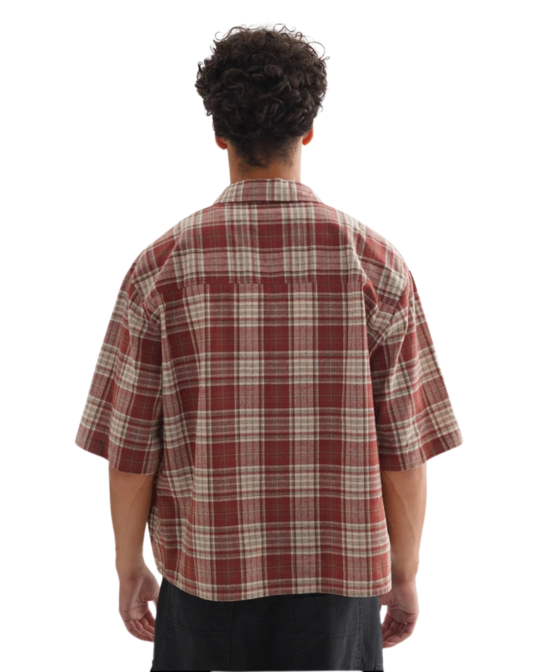 Short Plaid Y2K Work Shirt — in alternativa