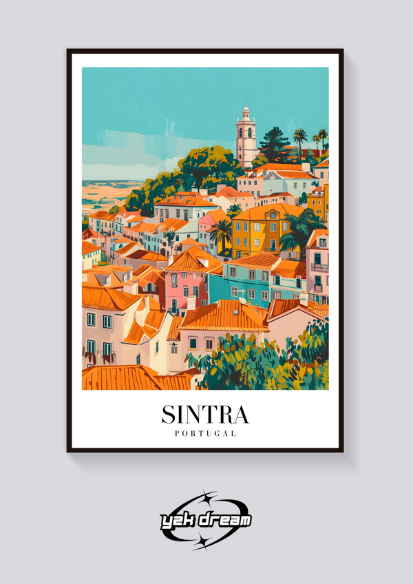 Sintra Portugal Vintage Poster