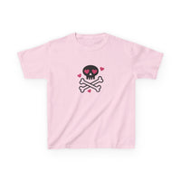 Skull Heart Graphic Baby Tee — dettaglio della stampa