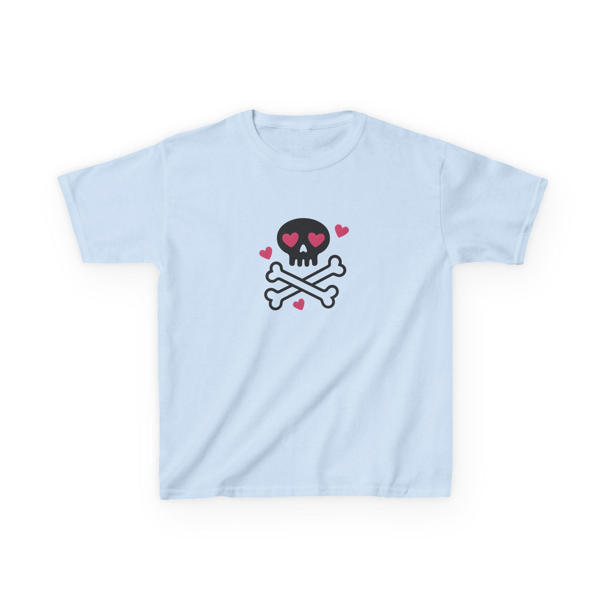 Skull Heart Graphic Baby Tee — dettaglio