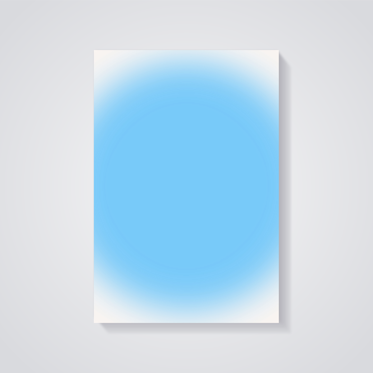 Sky Gradient Poster — vista posteriore