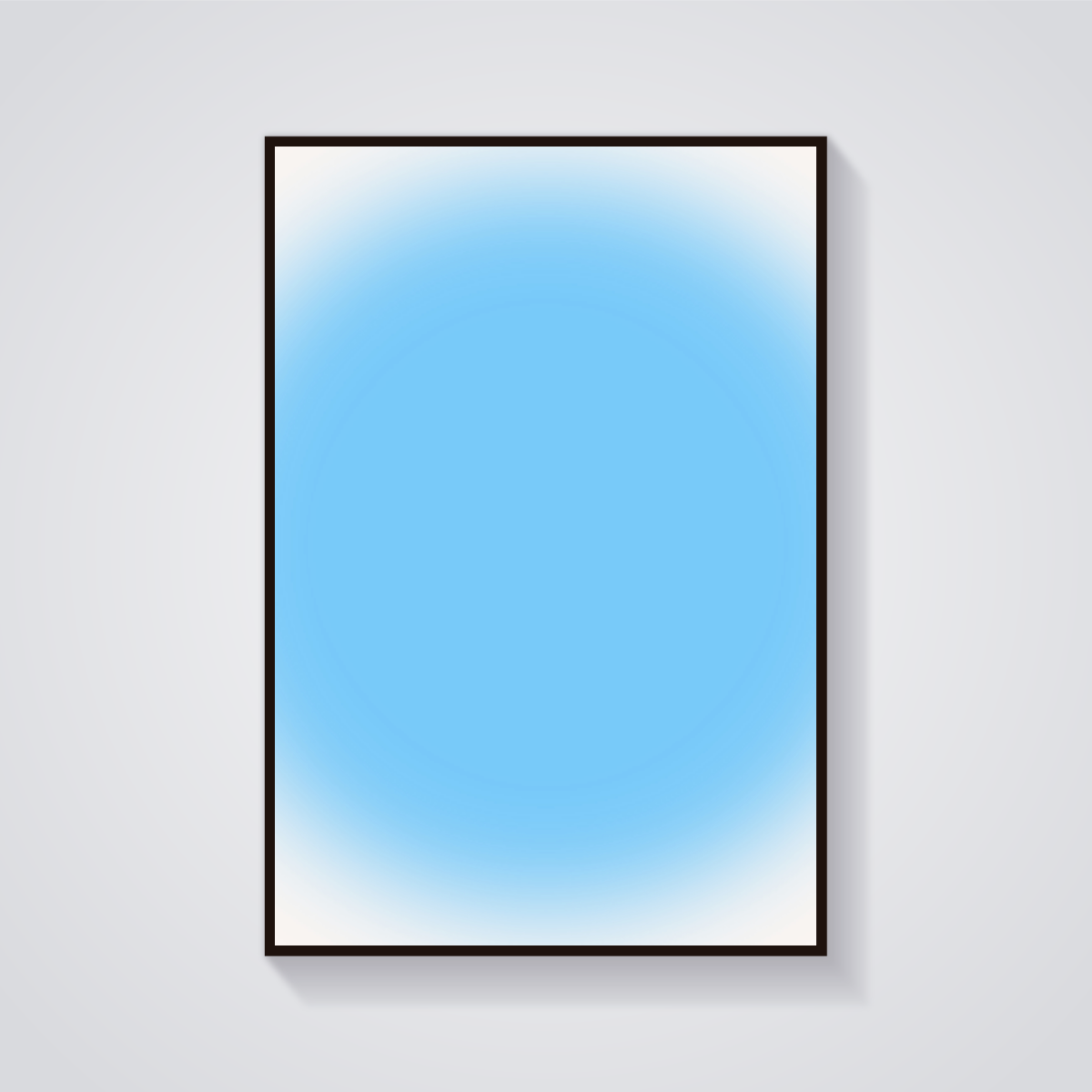 Sky Gradient Poster — vista frontale