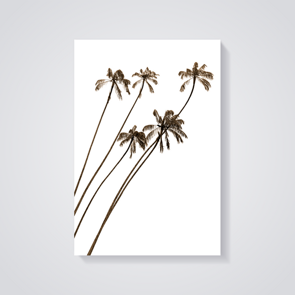 Slanted Palms Vintage Poster