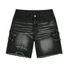 Star Embroidered Y2K Baggy Washed Shorts Jorts