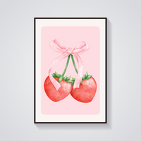 Strawberry Bow Poster — vista frontale