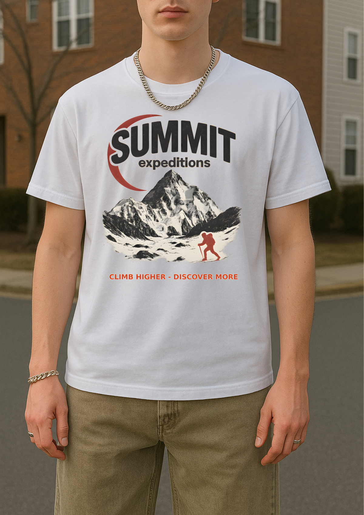 Summit Expeditions Graphic Heavyweight T Shirt — vista laterale