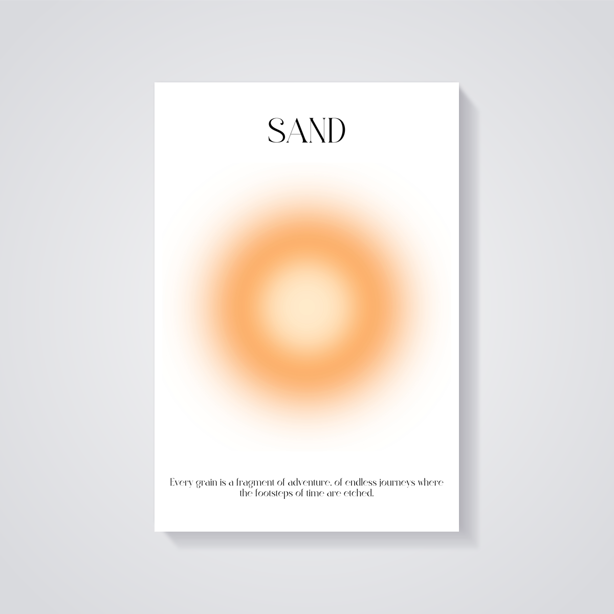 Sunshine Sand Aesthetic Poster — vista posteriore