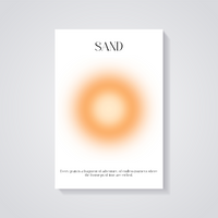 Sunshine Sand Aesthetic Poster — vista posteriore