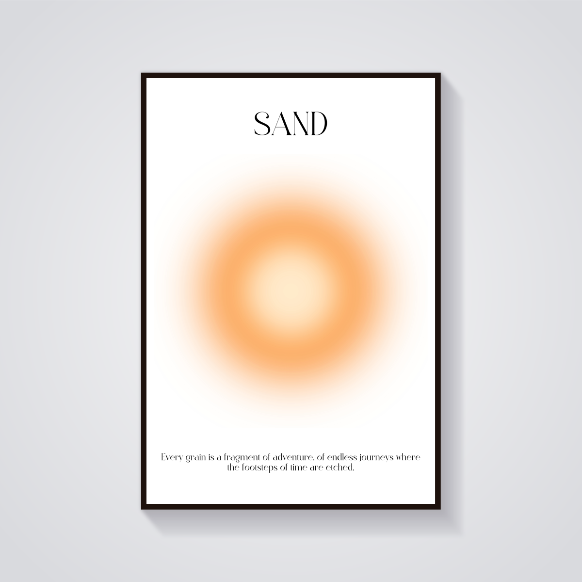 Sunshine Sand Aesthetic Poster — vista frontale