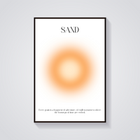 Sunshine Sand Aesthetic Poster — vista frontale