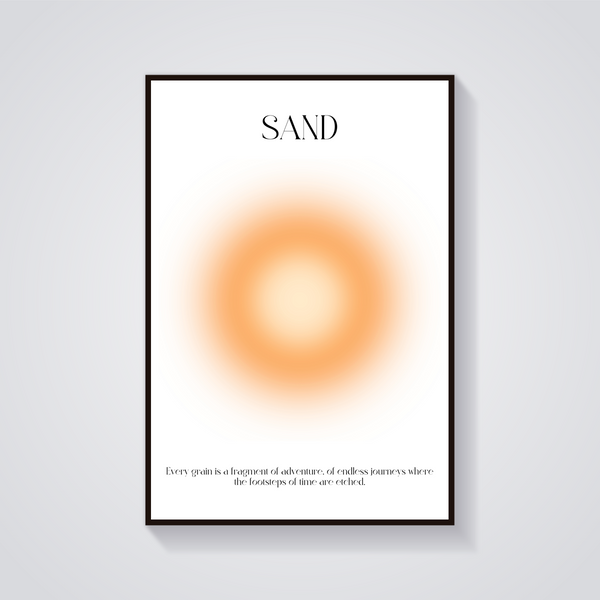 Sunshine Sand Aesthetic Poster — vista frontale
