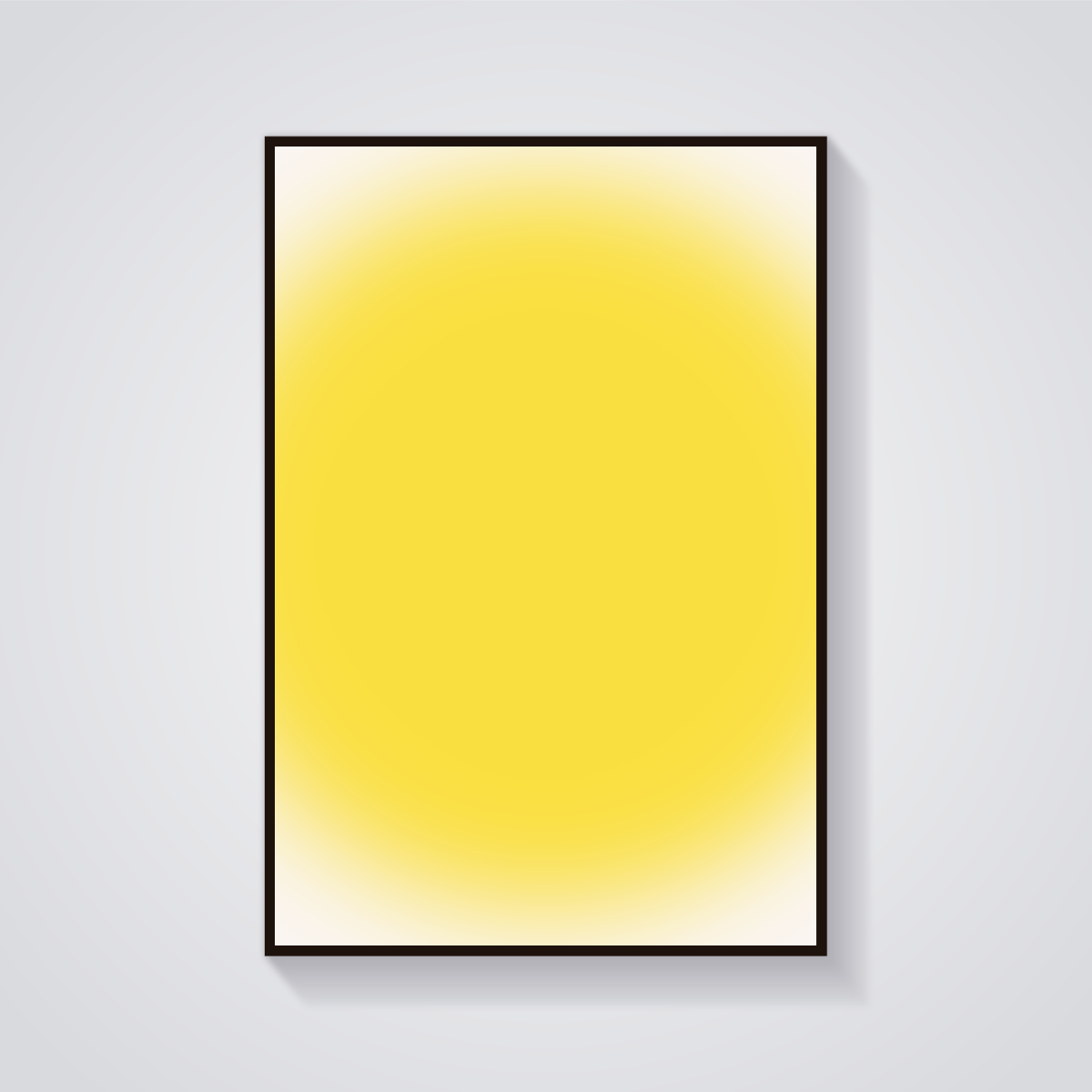 Sunshine Yellow Gradient Poster — vista frontale