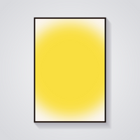 Sunshine Yellow Gradient Poster — vista frontale
