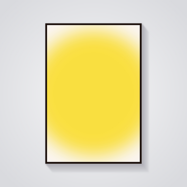 Sunshine Yellow Gradient Poster — vista frontale