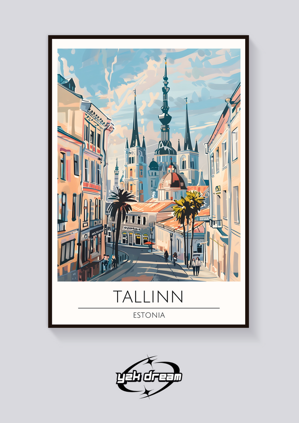 Tallinn Estonia View Poster