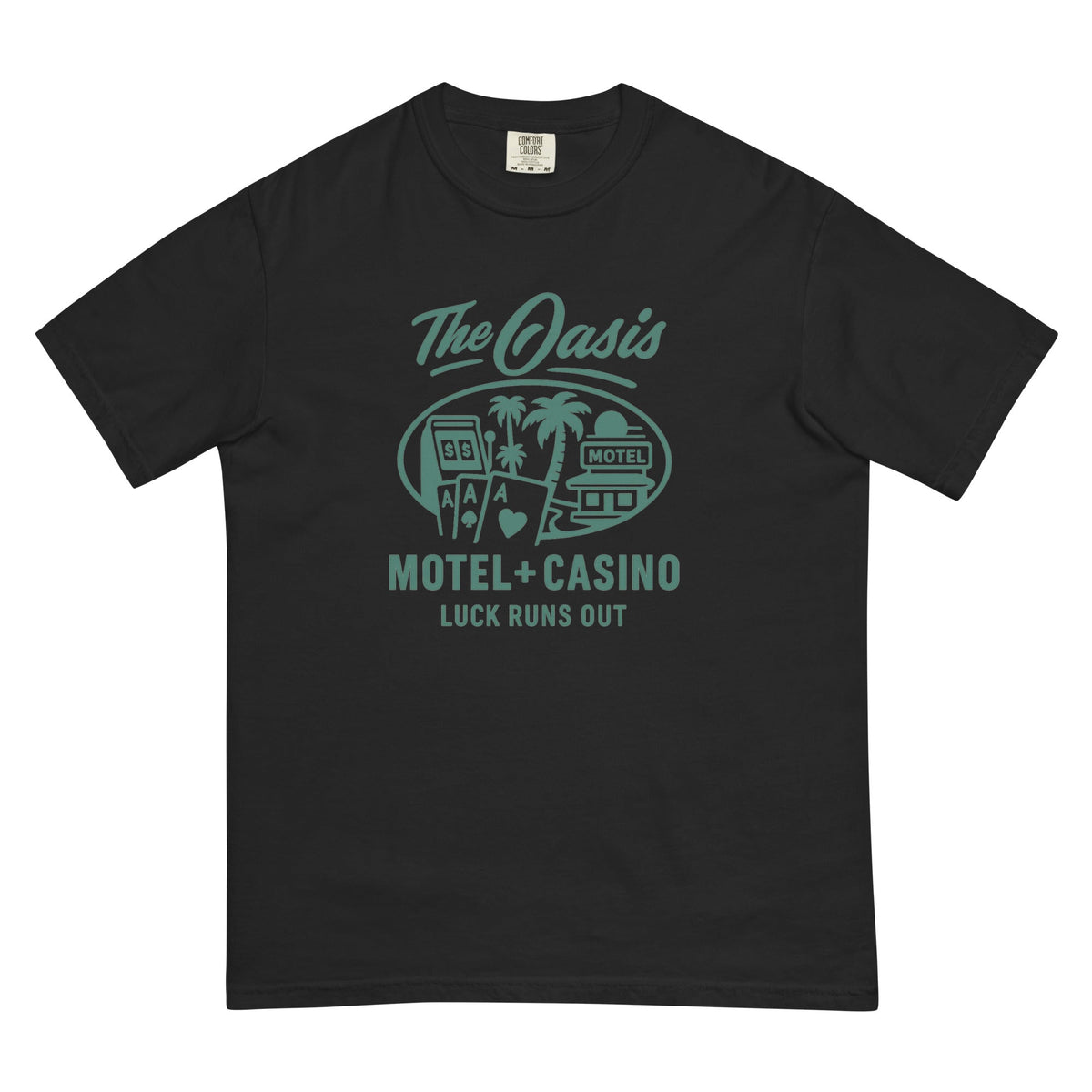 The Oasis Motel Graphic Heavyweight T Shirt — vista frontale