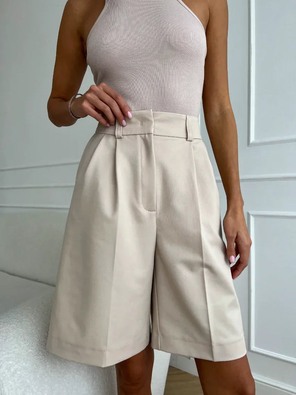 Thin Bermuda Y2K Shorts — vista frontale