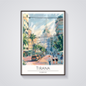 Tirana Cityscape Poster