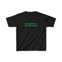 Too Pretty to be Self Aware Brat Baby Tee — vista posteriore