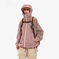Unisex Y2K Outdoor Windproof Waterproof Single Layer Jacket Coat — vista frontale
