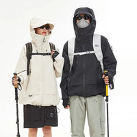 Unisex Y2K Outdoor Windproof Waterproof Single Layer Jacket Coat — dettaglio del tessuto