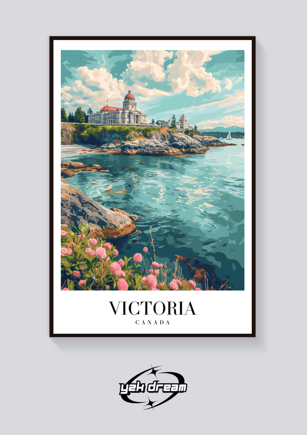 Victoria Parliament Vintage Poster