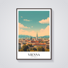 Vienna Skyline Vintage Poster