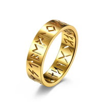 Viking Scripture Rune Ring — vista posteriore